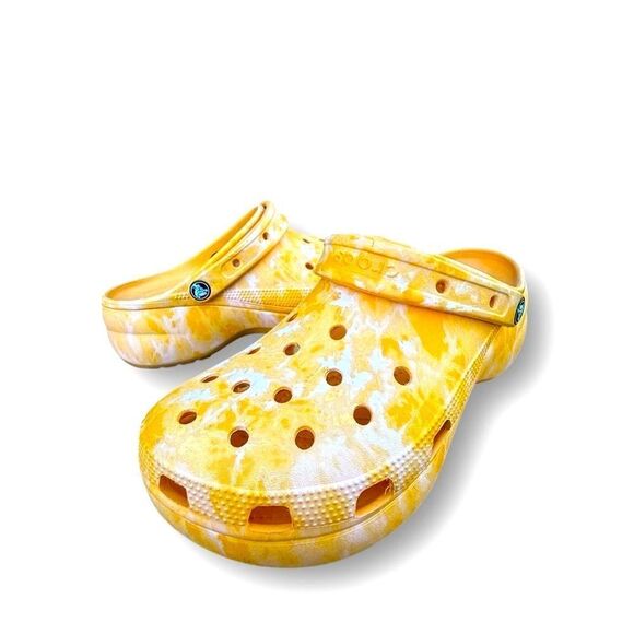 Crocs Iconic Platform Orange Sorbet Casual Slip On Comfort Shoes Women’s size 11 - Picture 7 of 15